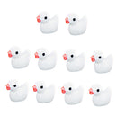 10pc/ Set Duck Miniature Kids Children Small Duck Toy Resin Model Bonsai Pot