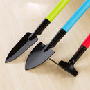 3pc Shovel Rake Spade Wood Handle Metal Head Kids Toy Mini Garden Hand Tools