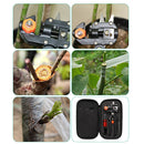 Garden Grafting Pruning Pruner Tool Kit Set Plant Branch Twig Vine Fruit Tree Graft Cutting Scissors Shear Omega-Cut U-Cut V-Cut
