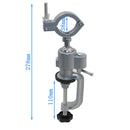 360 Degree Swivel Adjustable Bench Clamp Rubber Grip Jaw Pivoting Clamp Vice