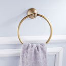 Antique Brass Round Bathroom Towel Ring Towel Rack Holder Robe Hanger
