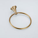 Antique Brass Round Bathroom Towel Ring Towel Rack Holder Robe Hanger