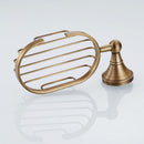 1pcs Antique Brass Oval Wire Soap Dish Holder Tray Bathroom Accessories