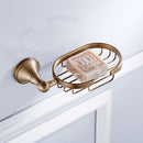 1pcs Antique Brass Oval Wire Soap Dish Holder Tray Bathroom Accessories