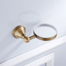 Anqitue Full Copper Toilet Brush/Toilet Brush Shelf /Ceramic Toilet Cup Set