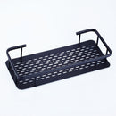 Corner Brass Black Shelf Storage Shower Bath Bathroom Shampoo Organiser
