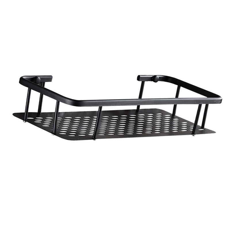 1 Tier Corner Shower Basket Bathroom Rectangle Shelf Rack Organiser Storage