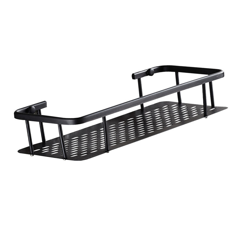 1 Tier Corner Shower Basket Bathroom Rectangle Shelf Rack Organiser Storage