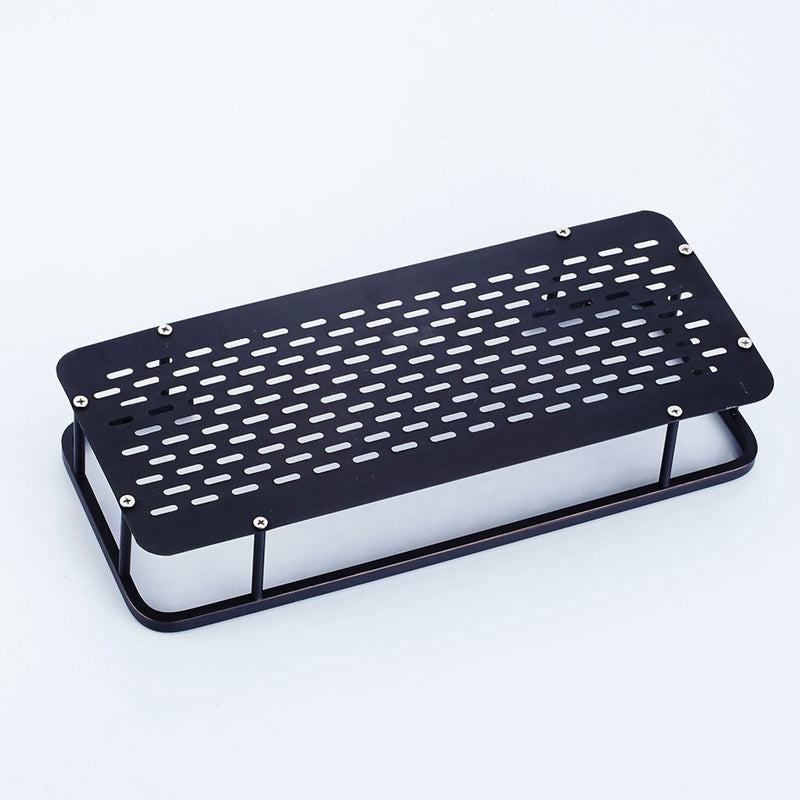 1 Tier Corner Shower Basket Bathroom Rectangle Shelf Rack Organiser Storage