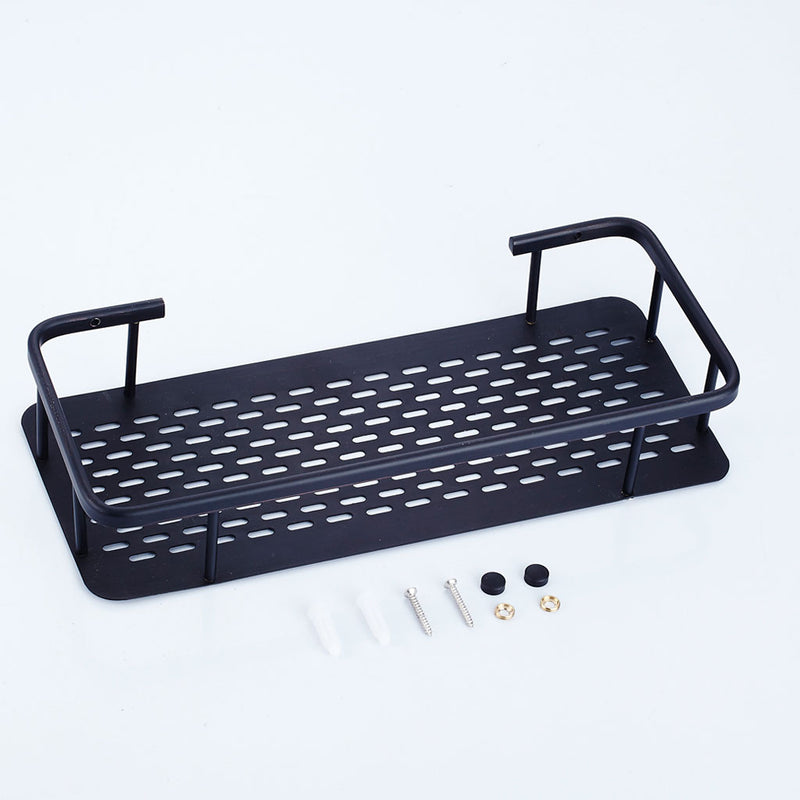 1 Tier Corner Shower Basket Bathroom Rectangle Shelf Rack Organiser Storage