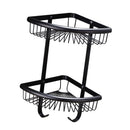 2 Tiers Corner Shelf Storage Shower Bath Bathroom Caddy Organiser with Hook