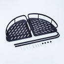 Double Black Brass Bathroom Storage Corner Walll Mounted Shelf Shower Shelf