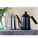 Narrow Spout Pot Coffee Pot Stainless Steel Kettle Latte Jug 650ml Black
