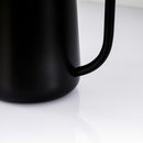 Narrow Spout Pot Coffee Pot Stainless Steel Kettle Latte Jug 650ml Black