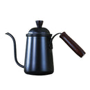 Narrow Spout Pot Coffee Pot Stainless Steel Kettle Latte Jug 650ml Black