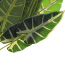 2 Piece Artificial Real Touch Taro Leaves Plant Foliage Garden Decor Green