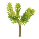 Artificial Succulent Real Touch 6-Head Lotus Foliage Plant Decor Green