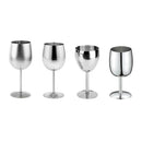 Stainless Steel Red Wine Glasses Goblets Cup Champagne Bar Party Banquet