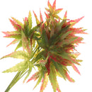 2 Piece Artificial Real Touch Maple Leaves Plant Foliage Garden Decor Green