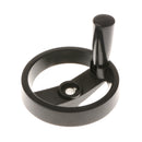 1 Piece 110x85x40mm Size 2 Spoked Drilled Through Hand Wheel Folding Revolving Handle Grips for Grinding Milling Machine