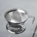 Reusable Portable Durable Stainless Steel Pour Over Cone Dripper Coffee Filter Strainer Holder Silver