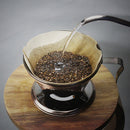 Reusable Portable Durable Stainless Steel Pour Over Cone Dripper Coffee Filter Strainer Holder Bronze