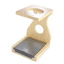 Wood Coffee &Tea Maker Dripper Stand Drip Station with Stainless Steel Plate