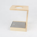 Wood Coffee &Tea Maker Dripper Stand Drip Station with Stainless Steel Plate