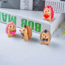 Mini Hedgehog Statue Plant Pots Bonsai Craft Micro Landscape DIY Decor 4pcs