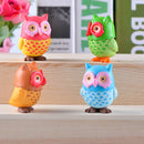 4 Pieces Micro Landscape Decor Resin Animal Owls Ornament Garden DIY Crafts