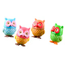 4 Pieces Micro Landscape Decor Resin Animal Owls Ornament Garden DIY Crafts