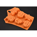 Orange Halloween 6 Cavity Chocolate Mould Cake Decorating Baking Tool 22.5cm