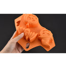 Orange Halloween 6 Cavity Chocolate Mould Cake Decorating Baking Tool 22.5cm