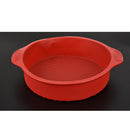 Silicone Bakeware Round Mould Cake Tin Non Stick Red Cake Pan Baking Tray