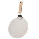 Household Stainless Steel Pizza Round Shovel Fried Shovel Baking Tool Silver