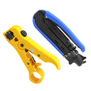 Pack of RG59/6/7/11 Coaxial Cable Stripper Crimper Tools Kit for TV CATV
