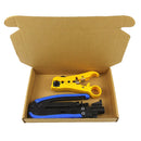 Pack of RG59/6/7/11 Coaxial Cable Stripper Crimper Tools Kit for TV CATV