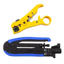Pack of RG59/6/7/11 Coaxial Cable Stripper Crimper Tools Kit for TV CATV