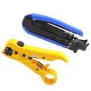 Pack of RG59/6/7/11 Coaxial Cable Stripper Crimper Tools Kit for TV CATV