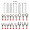 420 Piece Cold Pressed Non-Insulated Ring Terminal Fork Connector Crimp