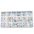 420 Piece Cold Pressed Non-Insulated Ring Terminal Fork Connector Crimp