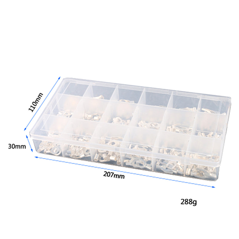 420 Piece Cold Pressed Non-Insulated Ring Terminal Fork Connector Crimp
