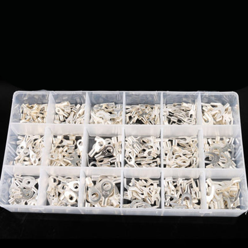 420 Piece Cold Pressed Non-Insulated Ring Terminal Fork Connector Crimp