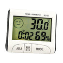 Digital LCD Humidity Hygrometer Temperature Thermometer Indoor Time Display