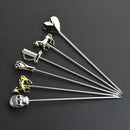 Stainless Steel Cocktail Picks Food Fruit Sticks Olive Pick Party Bar Tools
