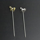 Stainless Steel Cocktail Picks Food Fruit Sticks Olive Pick Party Bar Tools