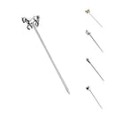 Stainless Steel Cocktail Picks Food Fruit Sticks Olive Pick Party Bar Tools