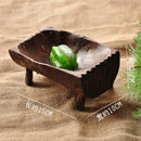Wooden Soap Dish Storage Holder Soap Box Container Shower Plate Bathroom