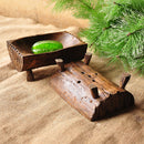 Wooden Soap Dish Storage Holder Soap Box Container Shower Plate Bathroom