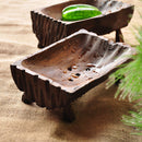 Wooden Soap Dish Storage Holder Soap Box Container Shower Plate Bathroom